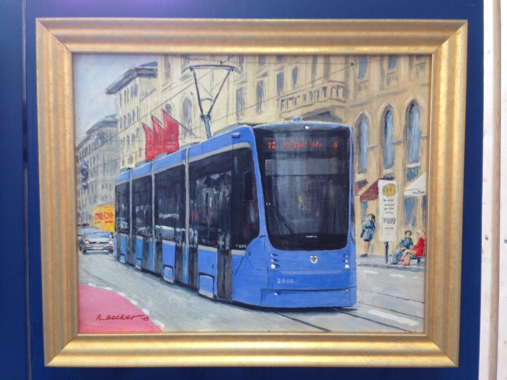 Tram Gemälde Maximilianstraße