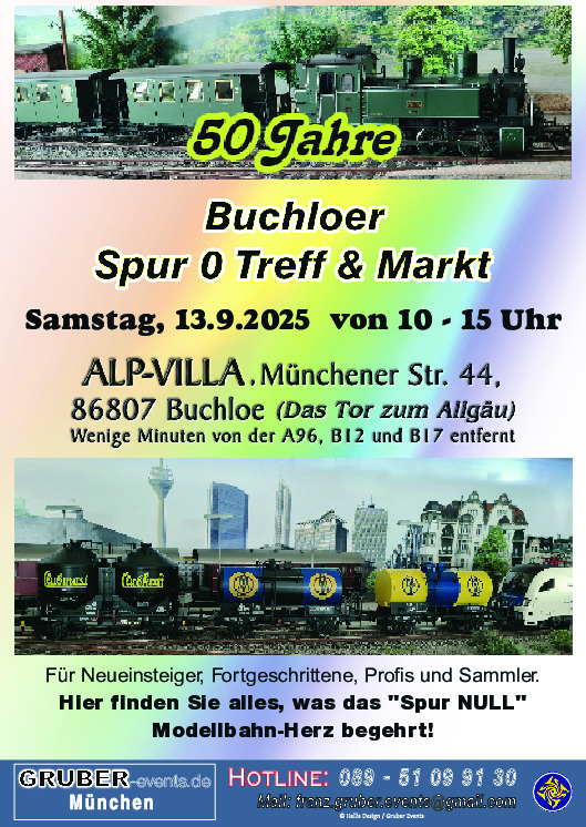 Letzte Runde auf den Gleisen: 50 Jahre Spur-0-Markt in Buchloe – Ein Jubiläum mit Abschied